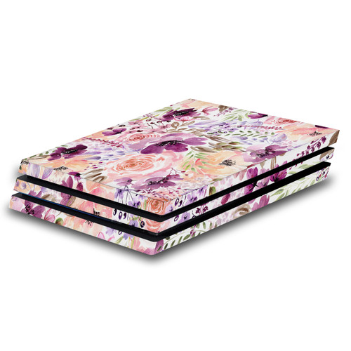Anis Illustration Art Mix Floral Chaos Vinyl Sticker Skin Decal Cover for Sony PS4 Pro Console