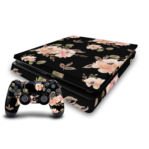Anis Illustration Art Mix Vintage Black Vinyl Sticker Skin Decal Cover for Sony PS4 Slim Console & Controller