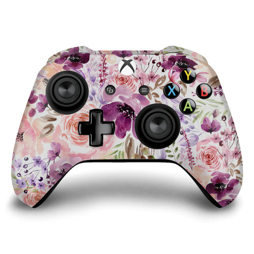 Anis Illustration Art Mix Floral Chaos Vinyl Sticker Skin Decal Cover for Microsoft Xbox One S / X Controller