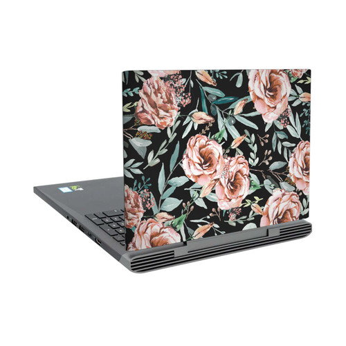 Anis Illustration Bloomers Black Vinyl Sticker Skin Decal Cover for Dell Inspiron 15 7000 P65F
