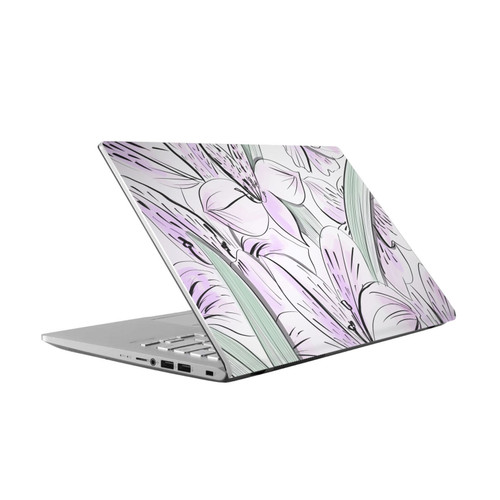 Anis Illustration Bloomers Lilac Vinyl Sticker Skin Decal Cover for Asus Vivobook 14 X409FA-EK555T