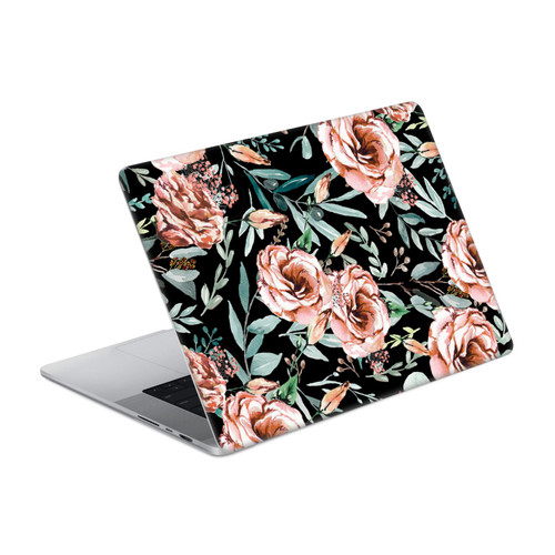 Anis Illustration Bloomers Black Vinyl Sticker Skin Decal Cover for Apple MacBook Pro 14" A2442