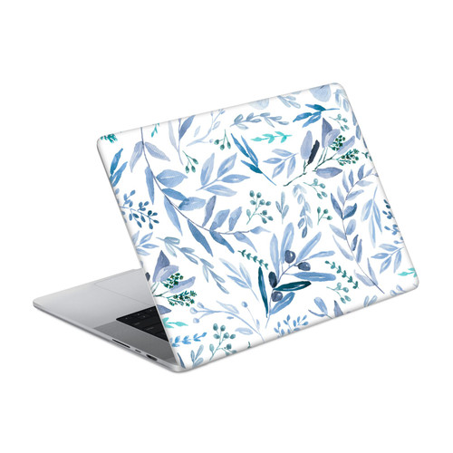 Anis Illustration Bloomers Blue Eucalyptus Vinyl Sticker Skin Decal Cover for Apple MacBook Pro 16" A2485