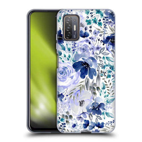 Anis Illustration Bloomers Indigo Soft Gel Case for HTC Desire 21 Pro 5G