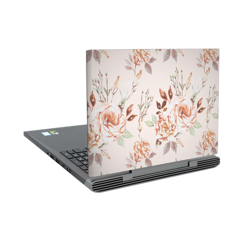 Anis Illustration Flower Pattern 3 Lisianthus Beige Vinyl Sticker Skin Decal Cover for Dell Inspiron 15 7000 P65F