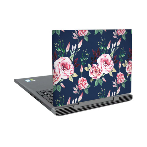 Anis Illustration Flower Pattern 3 Lisianthus Navy Pattern Vinyl Sticker Skin Decal Cover for Dell Inspiron 15 7000 P65F