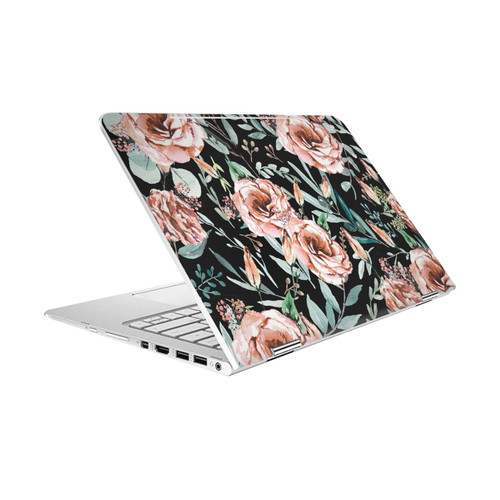 Anis Illustration Flower Pattern 3 Floral Explosion Black Vinyl Sticker Skin Decal Cover for HP Spectre Pro X360 G2