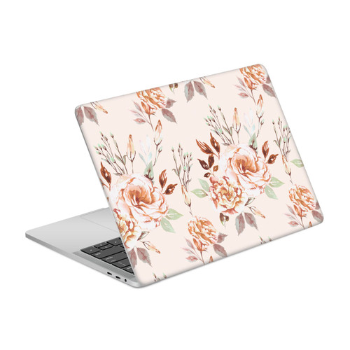 Anis Illustration Flower Pattern 3 Lisianthus Beige Vinyl Sticker Skin Decal Cover for Apple MacBook Pro 13.3" A1708