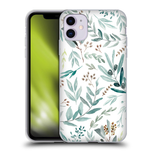 Anis Illustration Bloomers Eucalyptus Soft Gel Case for Apple iPhone 11