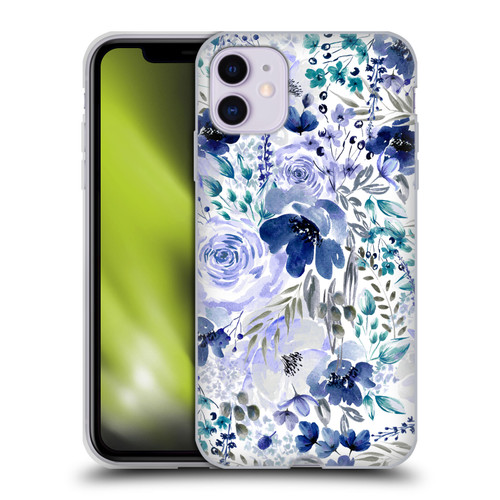 Anis Illustration Bloomers Indigo Soft Gel Case for Apple iPhone 11