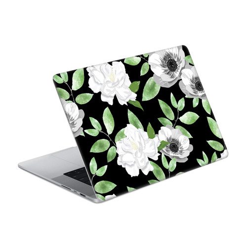 Anis Illustration Flower Pattern 3 Gardenia Pattern Vinyl Sticker Skin Decal Cover for Apple MacBook Pro 16" A2485