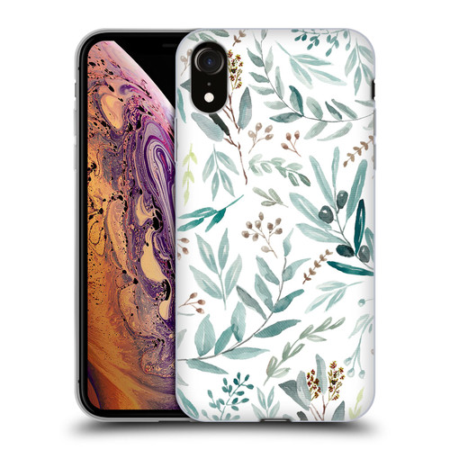 Anis Illustration Bloomers Eucalyptus Soft Gel Case for Apple iPhone XR