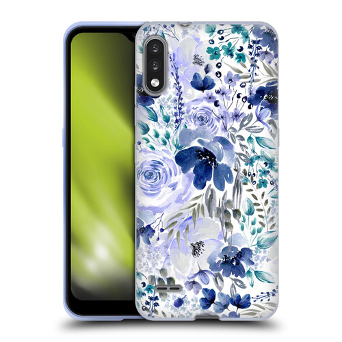 Anis Illustration Bloomers Indigo Soft Gel Case for LG K22