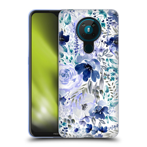 Anis Illustration Bloomers Indigo Soft Gel Case for Nokia 5.3