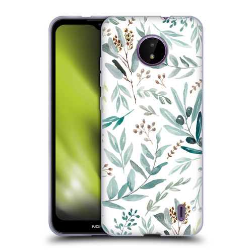 Anis Illustration Bloomers Eucalyptus Soft Gel Case for Nokia C10 / C20