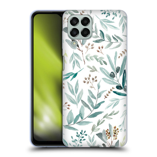 Anis Illustration Bloomers Eucalyptus Soft Gel Case for Samsung Galaxy M33 (2022)