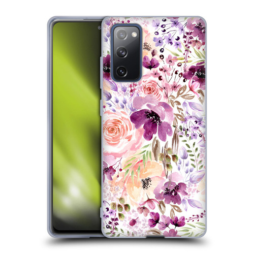 Anis Illustration Flower Pattern 3 Floral Chaos Soft Gel Case for Samsung Galaxy S20 FE / 5G
