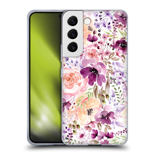 Anis Illustration Flower Pattern 3 Floral Chaos Soft Gel Case for Samsung Galaxy S22 5G