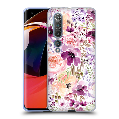 Anis Illustration Flower Pattern 3 Floral Chaos Soft Gel Case for Xiaomi Mi 10 5G / Mi 10 Pro 5G