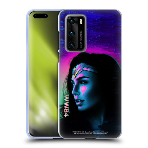 Wonder Woman 1984 80's Graphics Glitch Soft Gel Case for Huawei P40 5G