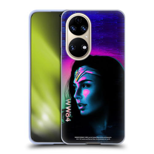 Wonder Woman 1984 80's Graphics Glitch Soft Gel Case for Huawei P50