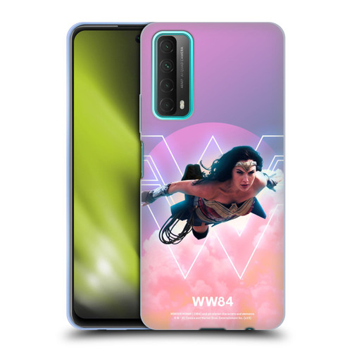 Wonder Woman 1984 80's Graphics Flying Soft Gel Case for Huawei P Smart (2021)