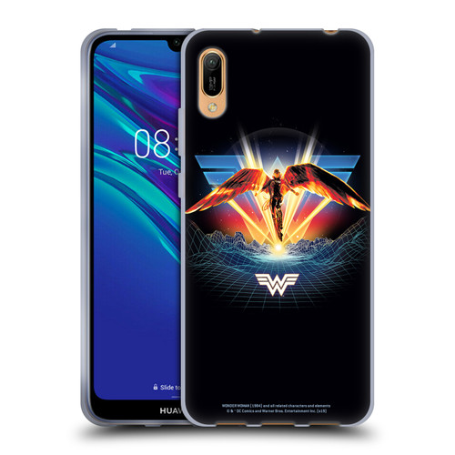 Wonder Woman 1984 80's Graphics Golden Armour Soft Gel Case for Huawei Y6 Pro (2019)