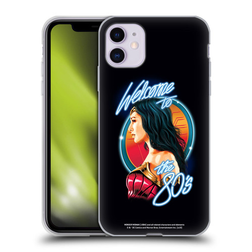 Wonder Woman 1984 80's Graphics Welcome Soft Gel Case for Apple iPhone 11