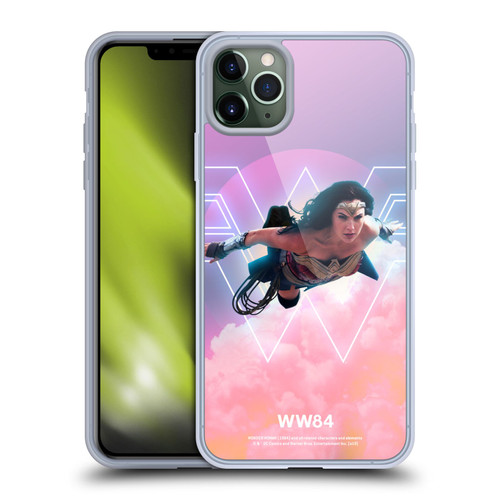 Wonder Woman 1984 80's Graphics Flying Soft Gel Case for Apple iPhone 11 Pro Max