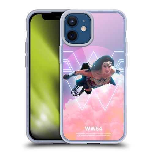 Wonder Woman 1984 80's Graphics Flying Soft Gel Case for Apple iPhone 12 Mini
