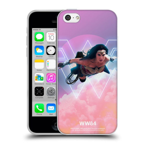 Wonder Woman 1984 80's Graphics Flying Soft Gel Case for Apple iPhone 5c