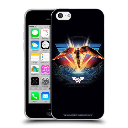 Wonder Woman 1984 80's Graphics Golden Armour Soft Gel Case for Apple iPhone 5c