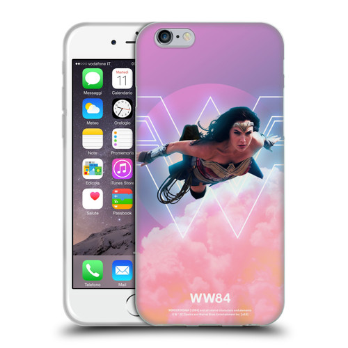 Wonder Woman 1984 80's Graphics Flying Soft Gel Case for Apple iPhone 6 / iPhone 6s