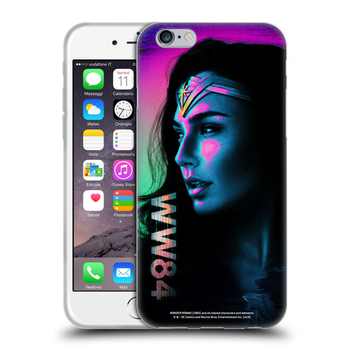 Wonder Woman 1984 80's Graphics Glitch Soft Gel Case for Apple iPhone 6 / iPhone 6s