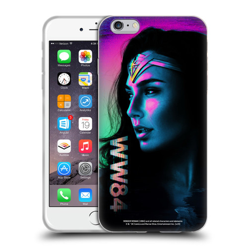 Wonder Woman 1984 80's Graphics Glitch Soft Gel Case for Apple iPhone 6 Plus / iPhone 6s Plus