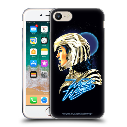 Wonder Woman 1984 80's Graphics Golden Armour 2 Soft Gel Case for Apple iPhone 7 / 8 / SE 2020 & 2022