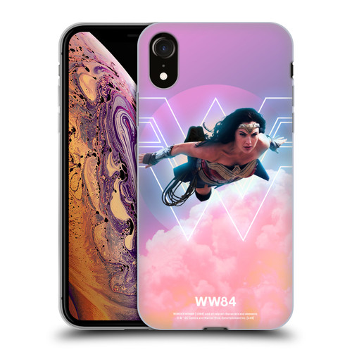 Wonder Woman 1984 80's Graphics Flying Soft Gel Case for Apple iPhone XR