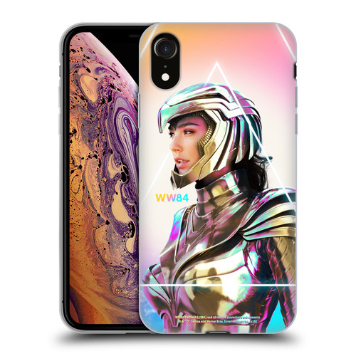 Wonder Woman 1984 80's Graphics Golden Armour 3 Soft Gel Case for Apple iPhone XR