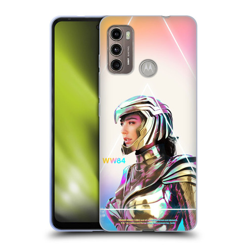 Wonder Woman 1984 80's Graphics Golden Armour 3 Soft Gel Case for Motorola Moto G60 / Moto G40 Fusion