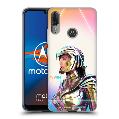 Wonder Woman 1984 80's Graphics Golden Armour 3 Soft Gel Case for Motorola Moto E6 Plus