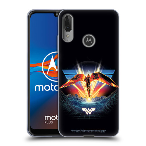 Wonder Woman 1984 80's Graphics Golden Armour Soft Gel Case for Motorola Moto E6 Plus