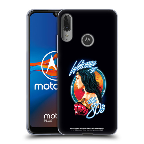 Wonder Woman 1984 80's Graphics Welcome Soft Gel Case for Motorola Moto E6 Plus