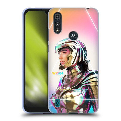 Wonder Woman 1984 80's Graphics Golden Armour 3 Soft Gel Case for Motorola Moto E6s (2020)