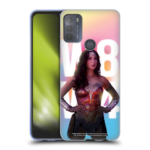 Wonder Woman 1984 80's Graphics Costume Soft Gel Case for Motorola Moto G50