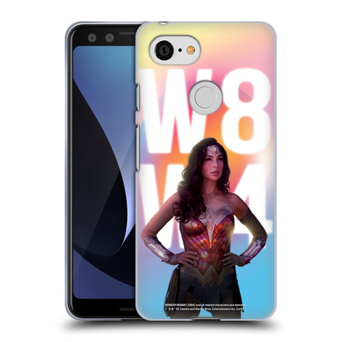 Wonder Woman 1984 80's Graphics Costume Soft Gel Case for Google Pixel 3