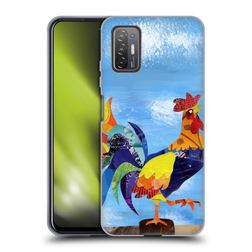 Artpoptart Animals Colorful Rooster Soft Gel Case for HTC Desire 21 Pro 5G
