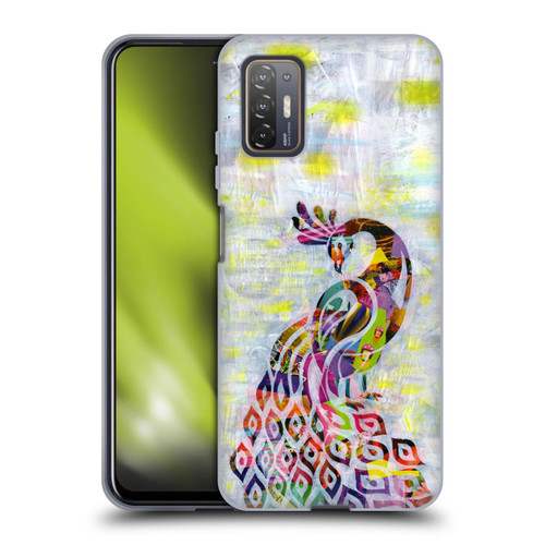 Artpoptart Animals Peacock Soft Gel Case for HTC Desire 21 Pro 5G