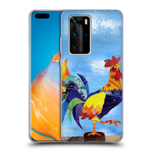 Artpoptart Animals Colorful Rooster Soft Gel Case for Huawei P40 Pro / P40 Pro Plus 5G