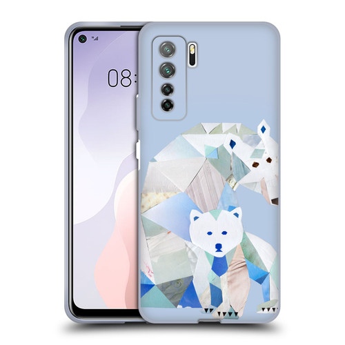 Artpoptart Animals Polar Bears Soft Gel Case for Huawei Nova 7 SE/P40 Lite 5G