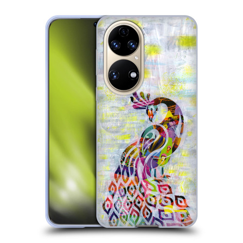 Artpoptart Animals Peacock Soft Gel Case for Huawei P50